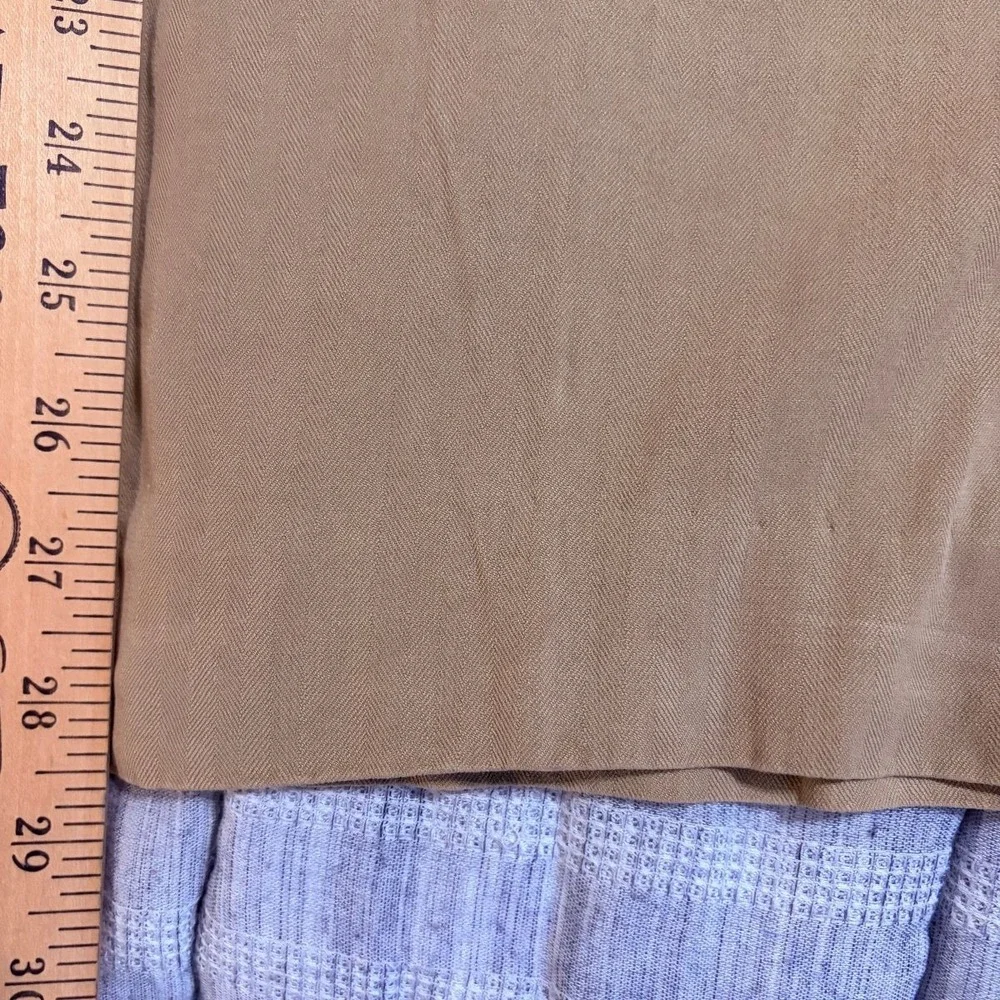 Tommy Bahama Flat Front Chino Pants Silk Blend Relaxed Mens 38x29 Tan Pre-owned